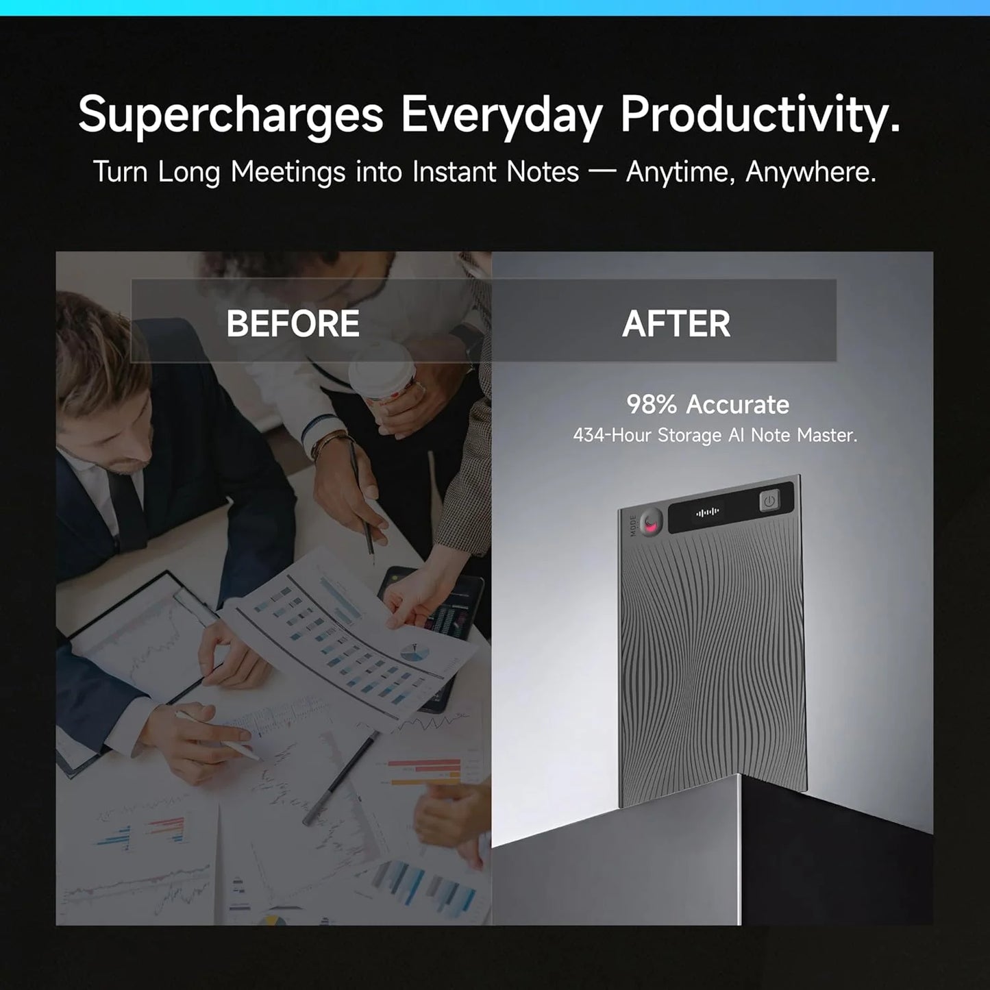 TicNote AI Voice Recorder with Real-Time Transcription and Summarization